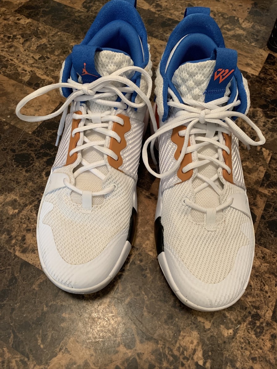 Air Jordan Why Not Zer0.2 'OKC Home' Sneakers Men'S Size 10 White