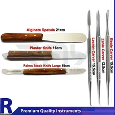 6pcs Dental Laboratory Modeling Tools Kit Wax Carver Mixing Plaster Spatula Tool
