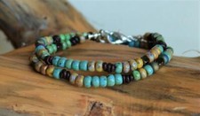 Girls Boys Necklace Knotted Bead Necklace Unisex Kids Wrap Bracelet or Necklace