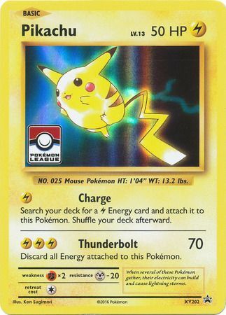 Pikachu - XY202 - League Promo NM Promo Pokemon XNR