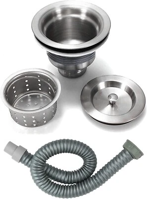 HAIRSTORE DRAINER Deep Waste Outlet For Bowl Backwash Sink Hair Strainer Fast Ship