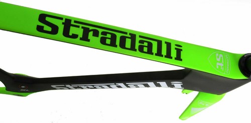 STRADALLI CARBON FIBER AERO TRACK BICYCLE FRAMESET BIKE FRAME FIXED GEAR GREEN - Picture 7 of 10