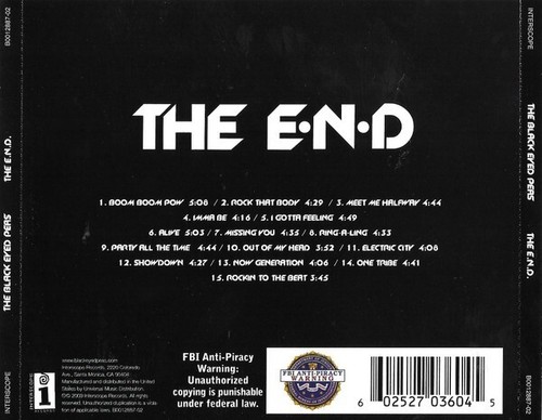 Black Eyed Peas : End - Energy Never Dies (2019 CD) - NR MINT - Picture 2 of 2