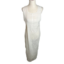 Madewell $90 Womens Open Back Midi Cover Up Dress Crinkle Cotton Size XL NO143