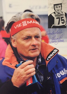 Autogramm Sepp LENZ (2023  ) Olympiasieger WM Rennrodeln als Bundestrainer xyz