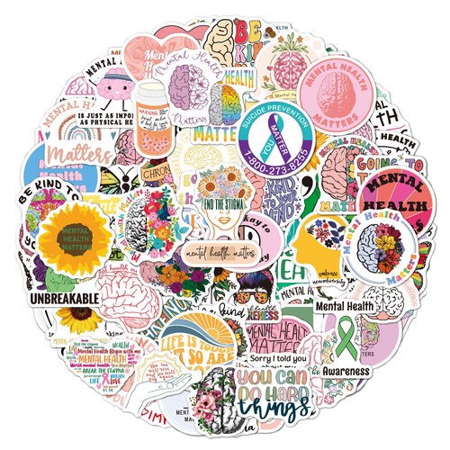 100pcs Hippy Hippie Stickers for Laptop/ Kids/Scrapbook/ Car Labels Cards DIY - Picture 4 of 4