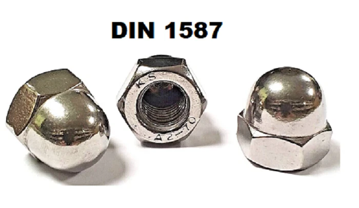 Muttern Edelstahl Hutmutter Sperrzahnmutter Selbstsichernde Muttern V2A Mutter - Bild 4 von 4