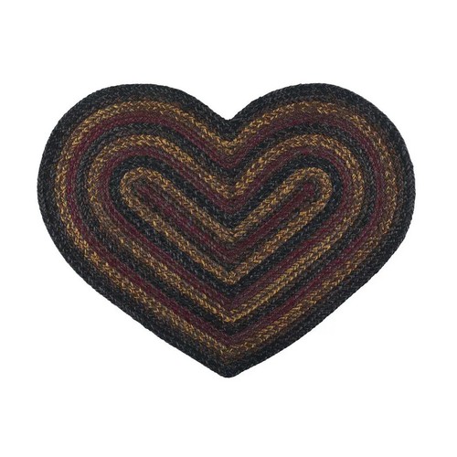 Slate Braided Area Rug By IHF Rugs. Oval & Rectangle. Many Sizes. Burgundy/Black - Picture 11 of 47