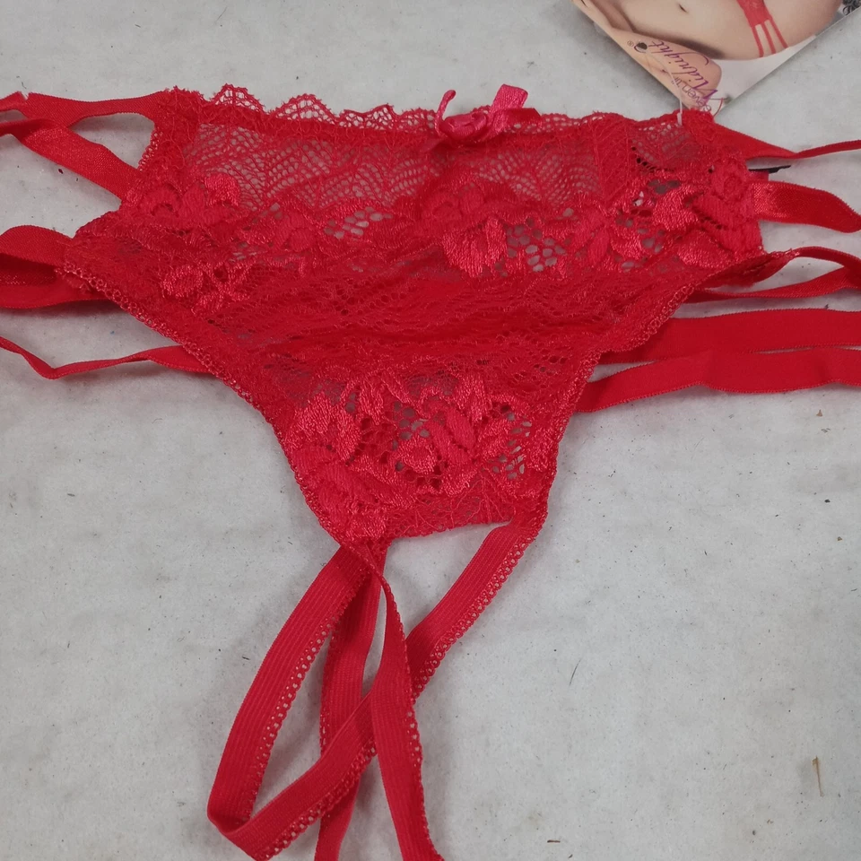 Seven 'til Midnight 10520X Panty Rojo Galón Encaje Tirantes Entrepierna 1x/2x Foto 2 de 4