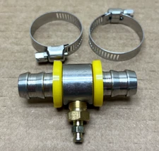 GlowShift 1/2" Fuel Line Pressure T-Fitting Adaptor X001D1BNED