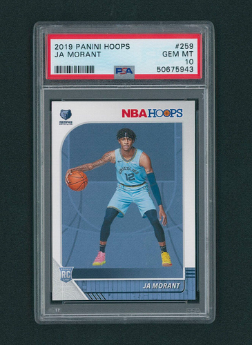 2019 Panini Hoops Ja Morant ROOKIE CARD RC #259 PSA 10 GEM MINT - 第 1/2 張圖片