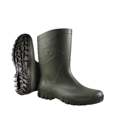 Dunlop Kurzstiefel Dee grün-schwarz Gummistiefel Freizeitstiefel