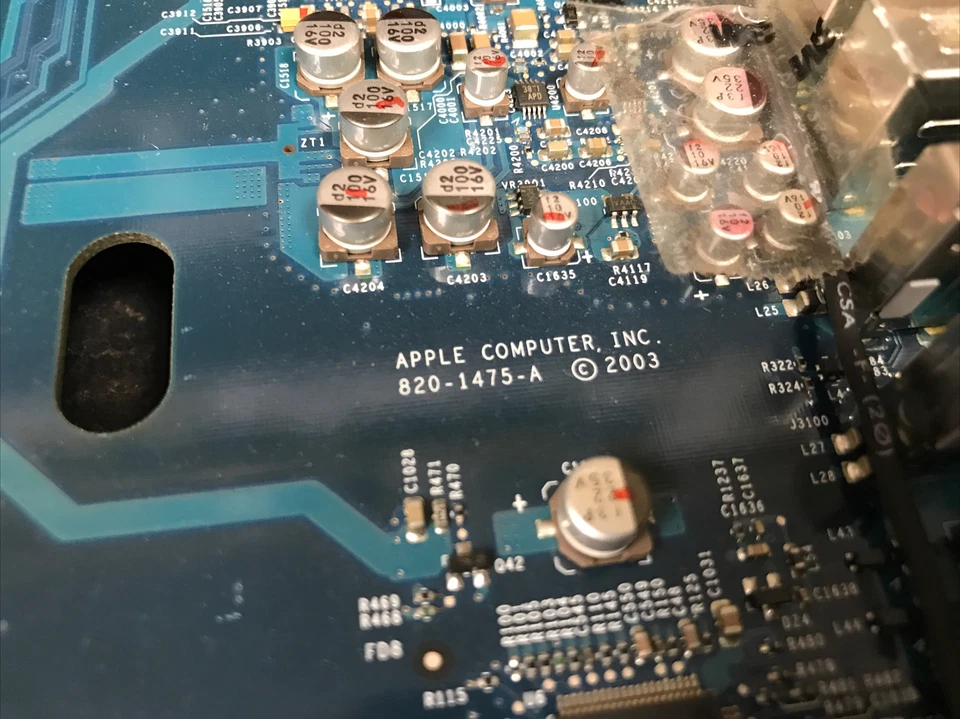 APPLE 630-4840 LOGIC BOARD POWERMAC G5 A1047 820-1475-A DUAL CPU VINTAGE 2003 - Image 3 of 4