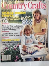 Vtg Better Homes and Gardens Magazine 1987 Country Crafts Quilting Cross Stitch