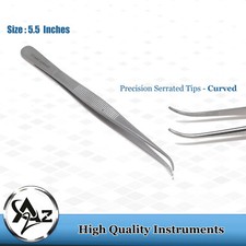 Professional Eyebrow Splinter Tweezers -Curved Stainless Steel Hair Beauty Tools