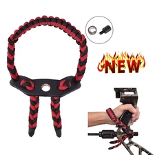 Archery Compound Bow Wrist Sling Braided Cord Rope Adjustable Hunting Strap NEW