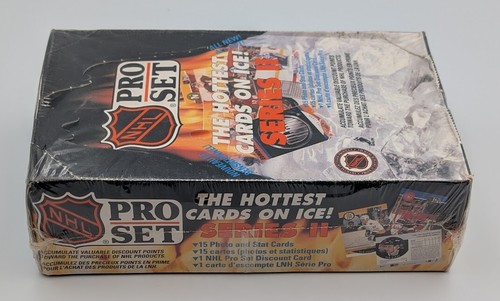 1990-91 NHL Pro Set Series 2 Hockey Factory Sealed Box 36 Packs - Picture 4 of 5