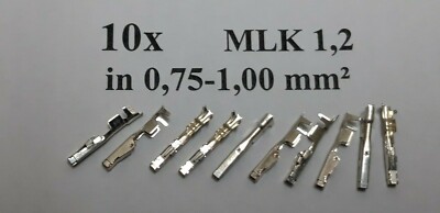  10 x MLK 1.2 connector Kontakt Steckverbinder Crimp Pin