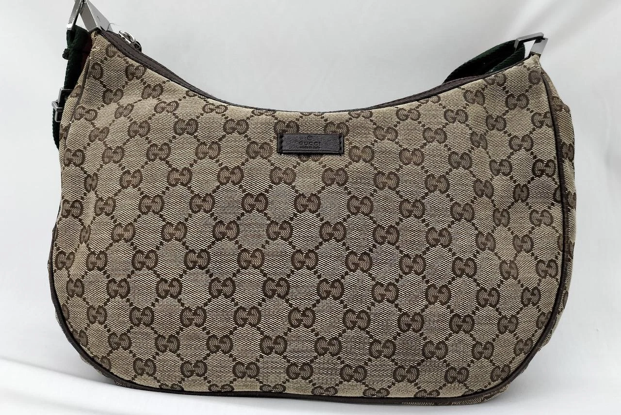 Sac à bandoulière Gucci 122790 Gg toile ligne sherry