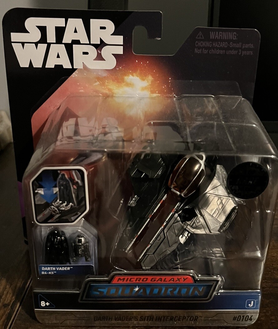 Star Wars Micro Galaxy Squadron Series 5 Darth Vader Sith Interceptor Chase Edition