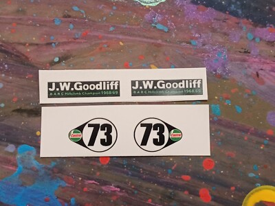 Corgi Jr 21-C ( B.V.R.T ) Vita  J.W. Goodliff Mini Copper Reproduction Stickers