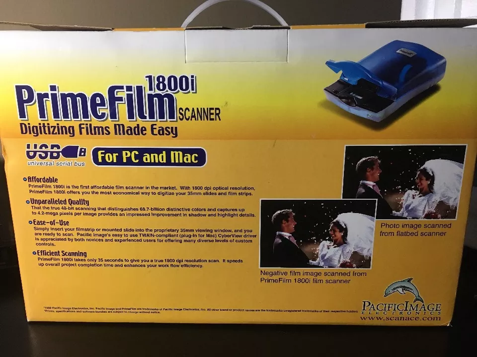 Pacific Image PrimeFilm 1800i Scanner NEW Plug And Play For Pc & Mac - Image 2 of 4