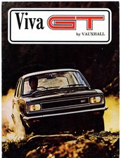 Vauxhall Viva GT HB 1968-69 UK Market Foldout Sales Brochure