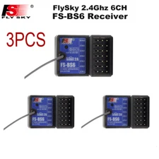 3x FlySky FS-BS6 Receiver 2.4Ghz AFHDS2 For FlySky FS-GT5 FS-IT4S Transmitter US