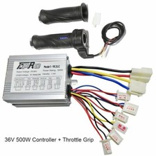 36V 500W Brush Motor Speed Controller Throttle Grip for Electric Scooter E-Bike