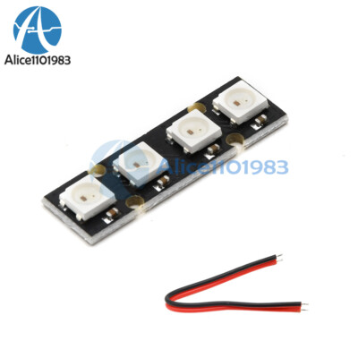 WS2812B RGB 5050 4 LED Strip Light Board For Flight Controller NAZE32 CC3D RC