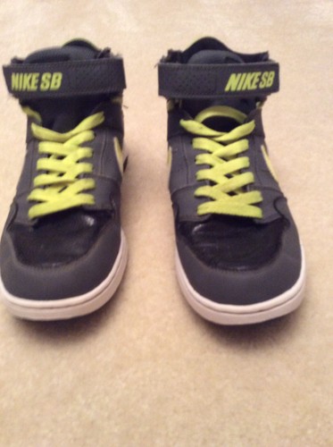 Nike High Tops SB Black Grey and Neon 