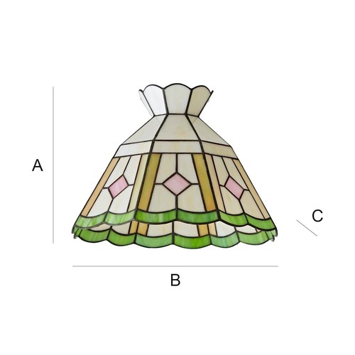 Tiffany Style Ceiling Light Shade Lampshade Easy Fit Glass Pendant Lightshade - Picture 7 of 8
