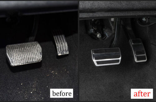 Silver Aluminum Brake Pedal Accelerator Pedal Cover For Lincoln Corsair 2020-22 - Foto 7 di 13
