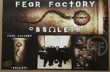 FEAR FACTORY Rare 1998 BIG 36x24 PROMO POSTER of Obsolete CD NEVER DISPLAYED USA