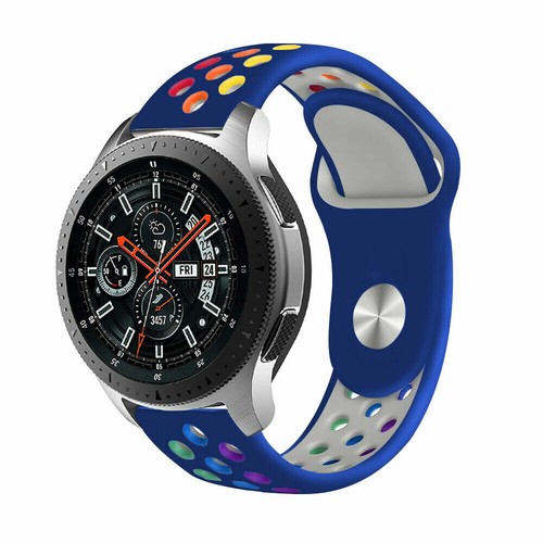 For Breitling Watch Silicone Watch Band Strap Rainbow 22mm - Picture 6 of 17
