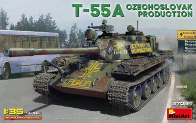 T-55a Czechoslovak Prod. Tank 1:35 Plastic Model Kit MINIART