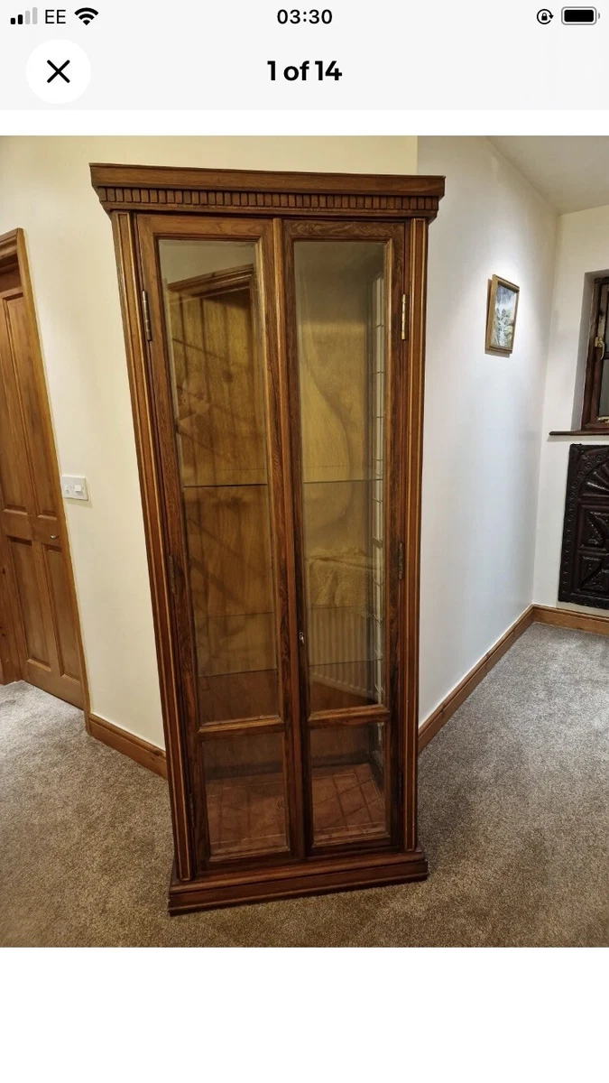 Wooden glass cabinet display deals