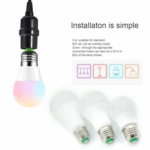 E27 RGB LED Bulb Light 110V 220V Dimmable RGBW LED Lamp 5W 10W 15W 16 Colors SS - Picture 5 of 15