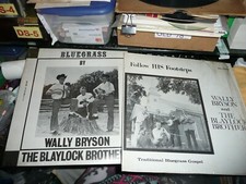 Record LP Bluegrass and Gospel Wally Bryson & Blaylock Brothers  on Davis Un VG+