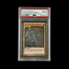 Yu-Gi-Oh! Slab Blue-Eyes White Dragon Ghost Rare GLD5-EN001 PSA 8 NM 2012