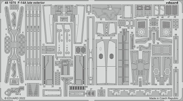 Eduard Accessories 481075 - 1:48 F-14A Late Exterior For Tamiya - Neu-image