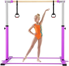 Gymnastic Kip Bar Horizontal Bar for Kids Girls Junior 3 to 5 Adjustable Height