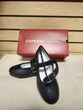 capezio mary jane tap shoes childs size 11.5 black