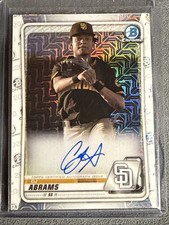 CJ C.J. Abrams Auto 2020 Bowman Mega Box Chrome Mojo Autograph #BMA-CJA
