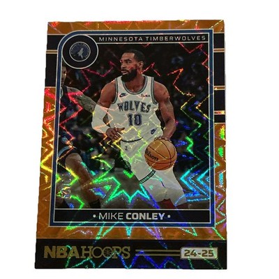 2024-25 Panini NBA Hoops Mike Conley Orange Prizm /25 #191 Timberwolves