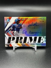 2019 Bowman Chrome Prime Julio Pablo Martinez Auto /50 Rangers Autograph