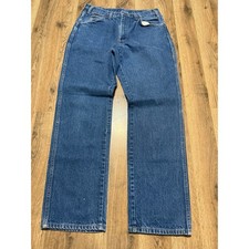 Dickies Jeans Mens 34x32 Blue Adult Straight Leg Denim Workwear Excellent