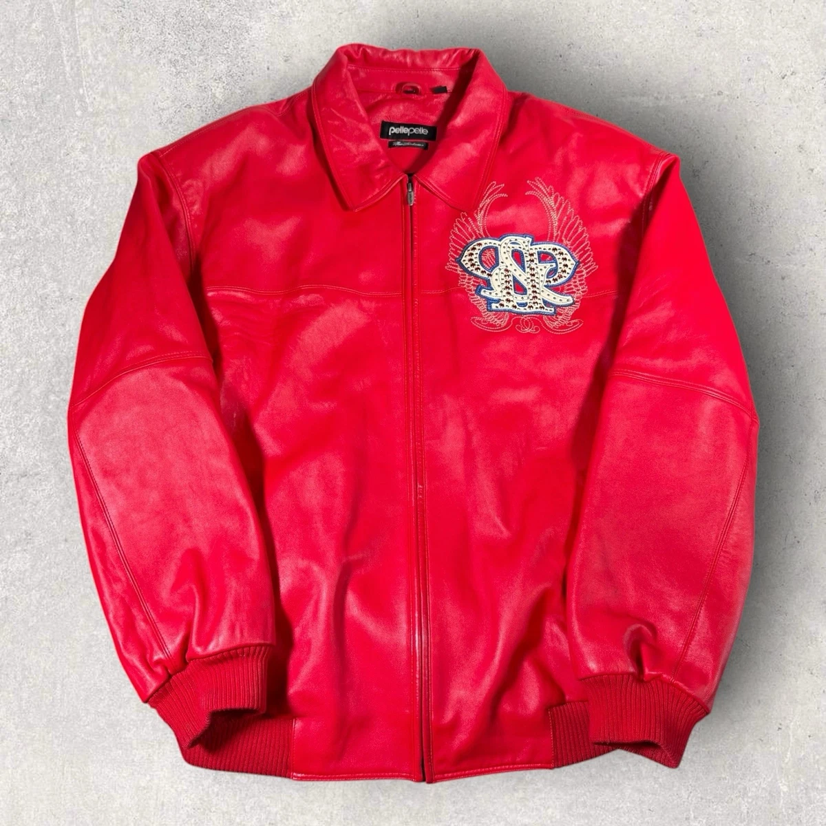 Pelle Pelle Leather Outer Shell Red Coats, Jackets & Vests for Men