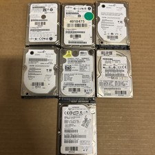 LOT OF 7x 80GB SATA 2.5 Laptop Hard Drives Major Brands