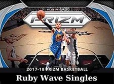 2017-18 Prizm Prizms Ruby Wave singles